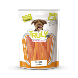 Truly Slices Soft Snack Kylling. Godbidder til hunde. 90 g